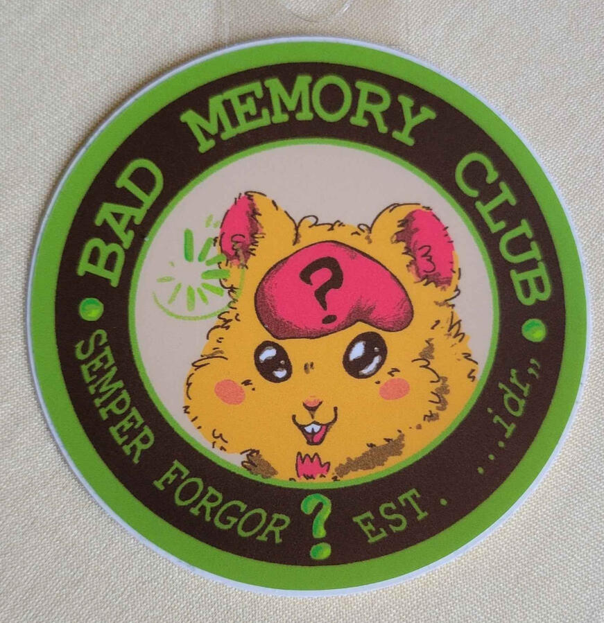 "Bad Memory" - 3 x 3 inches