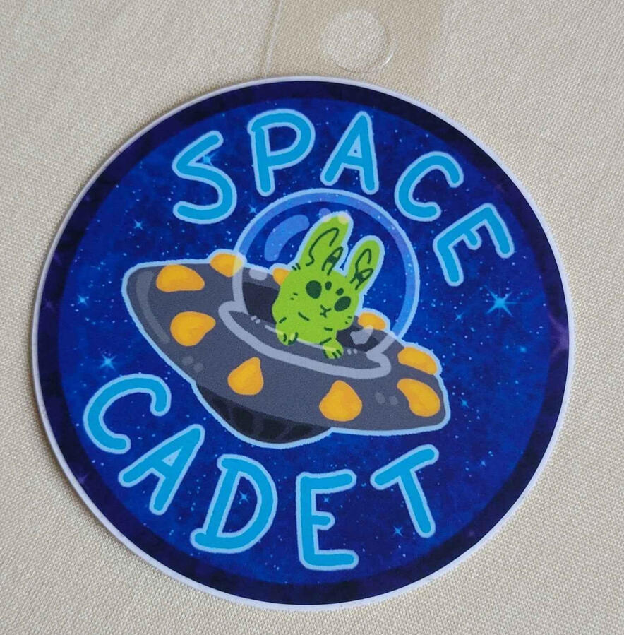 "Space Cadet" 3 x 3 inches